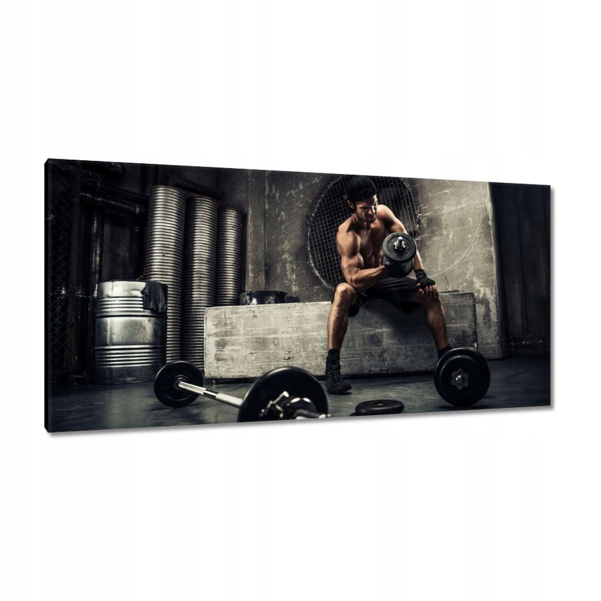 Obrazy 115x55 Domácí posilovna Lockdown