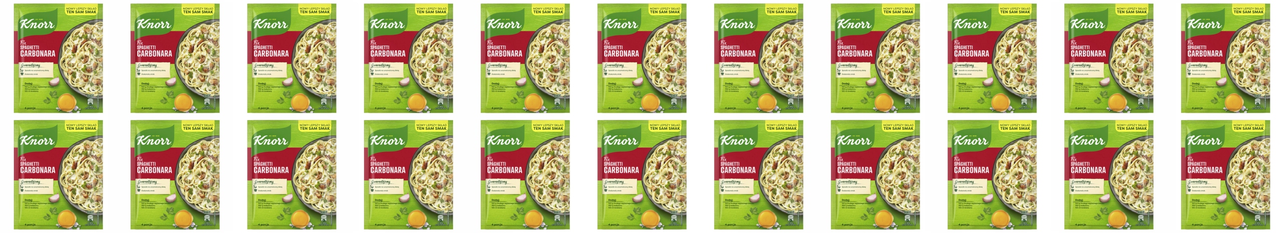 Levně 22 x 38 g Knorr Fix Spaghetti Carbonara Karton