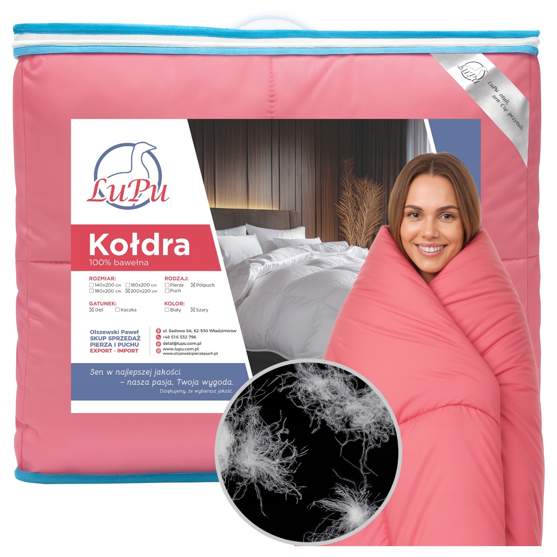 Prikrývka 200x220 Páperová celoročná antialergická Páperová páperová (2)