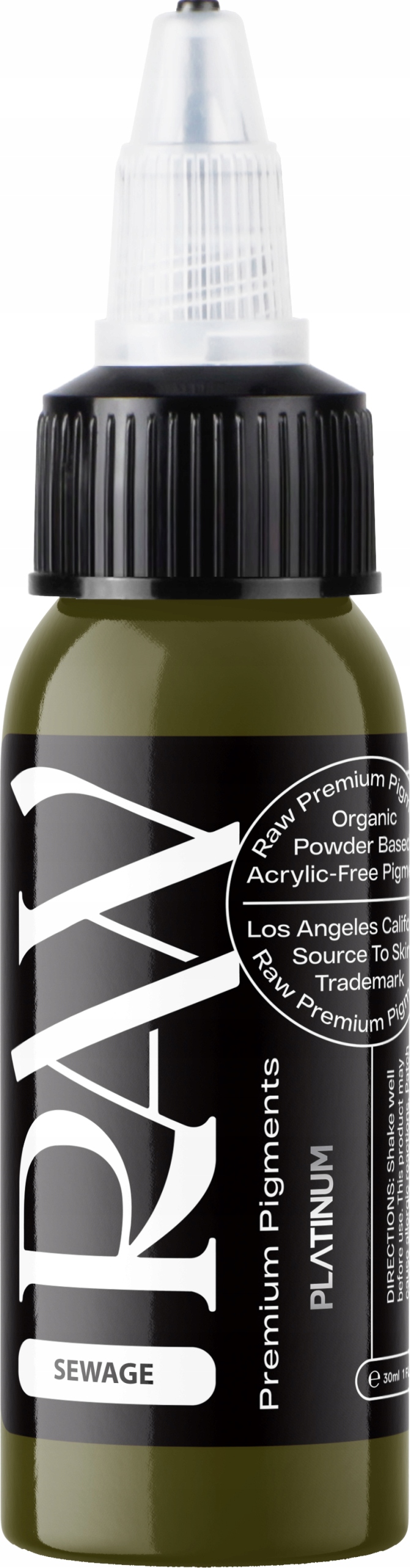 Barva Reach na tetování zelená Raw Pigments Platinum Sewage 30 ml