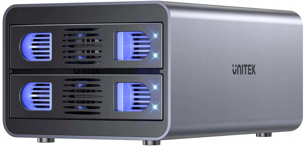 Unitek Puzdro Raid pre disk Sata 2.5''/3.5'' – 4 režimy, 40TB, 5Gb/s