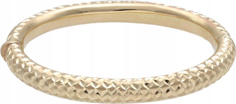 Zlatý náramek 585 bangle s 18,1g vzory je ideální jako dárek elegantní