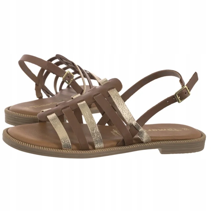 Dámské letní sandály Tamaris Hnědé 1-28104-44 457 Cuoio Comb