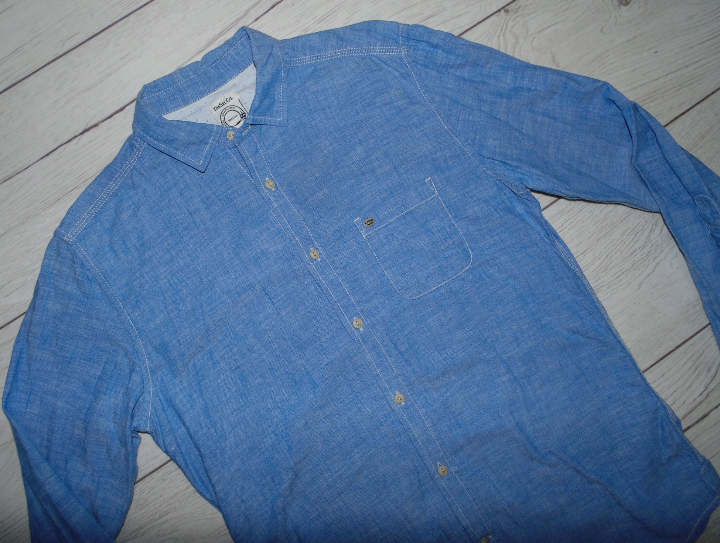 DIESEL KOSZULA MĘSKA r. S Kolor niebieski