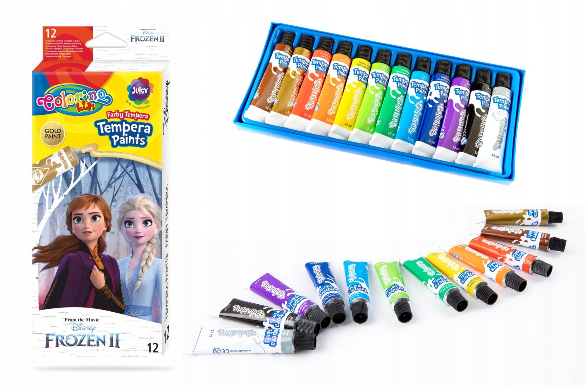 

Farby tempera w tubach x 12ml Frozen II