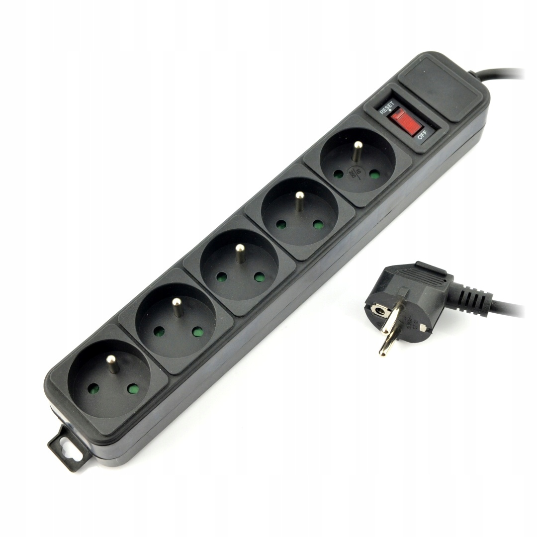 Listwa zasilająca z zabezpieczeniami Akyga Model AK-SP-05A