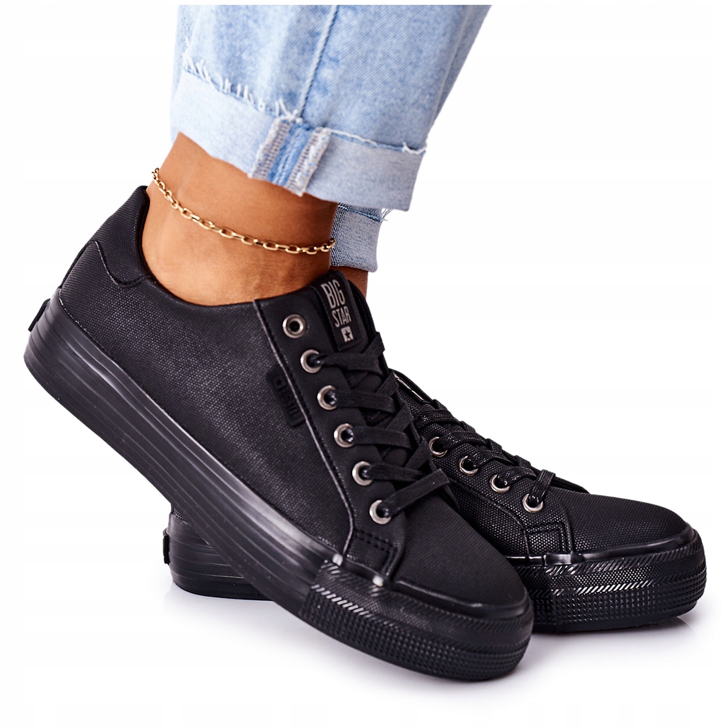 

Damskie Czarne Trampki Big Star II274345 37