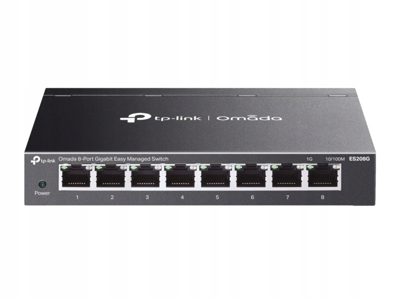 Switch Tp-link Omada ES208G Gigabit Ethernet, 8 portów, Zarządzalny