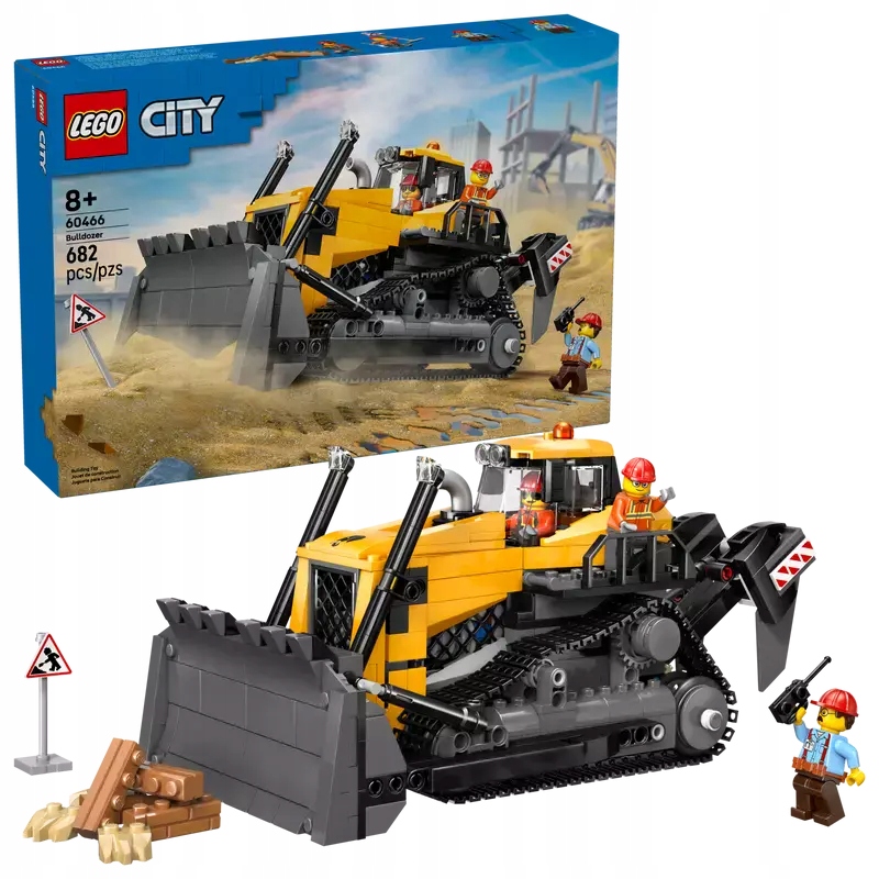 Lego City Žlutý buldozer s nabíječkou 60466