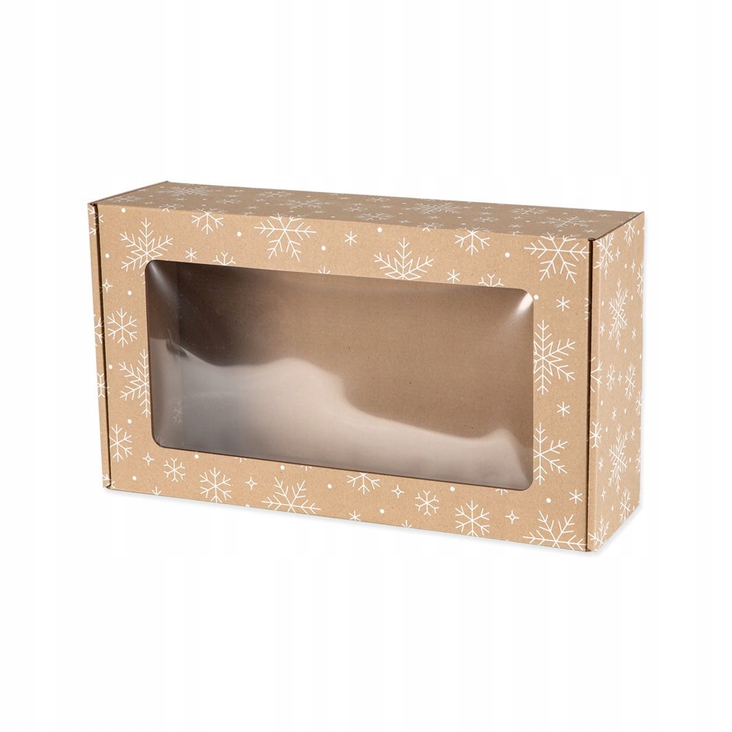 

Pudełko Fasonowe z Okienkiem Śnieżynki 35x20x10 cm