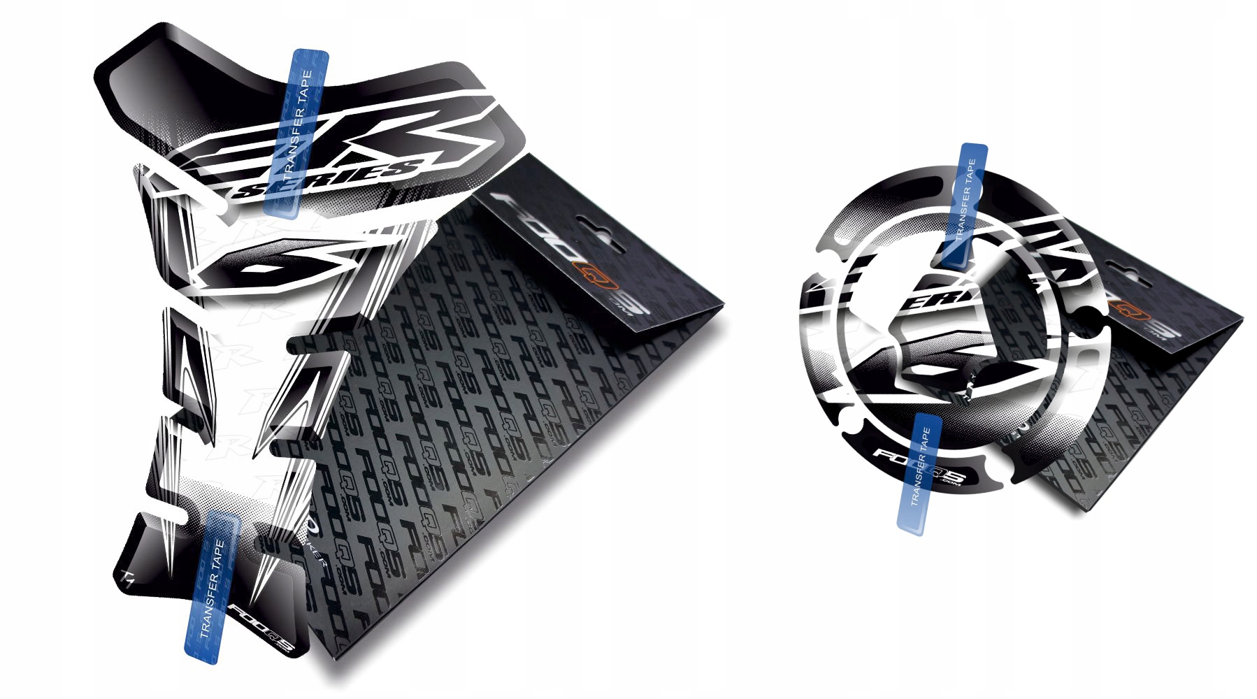 Tank-pad Cap-pad od společnosti Fooqs pro Kawasaki ER-6-fn Bílý