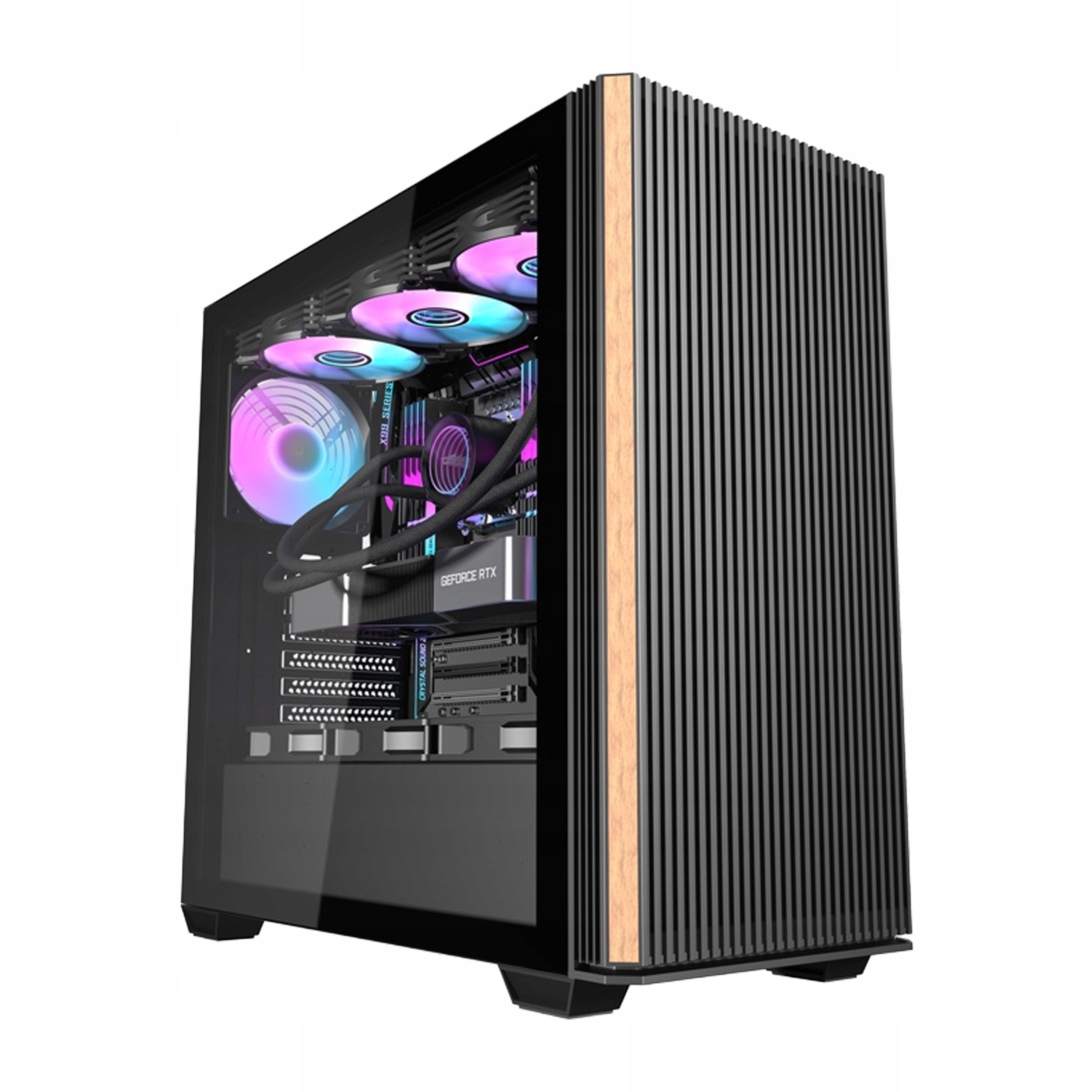 Obudowa Do Komputera Pc Atx/m-atx/itx 4 Wentylatory Czarna Darkflash