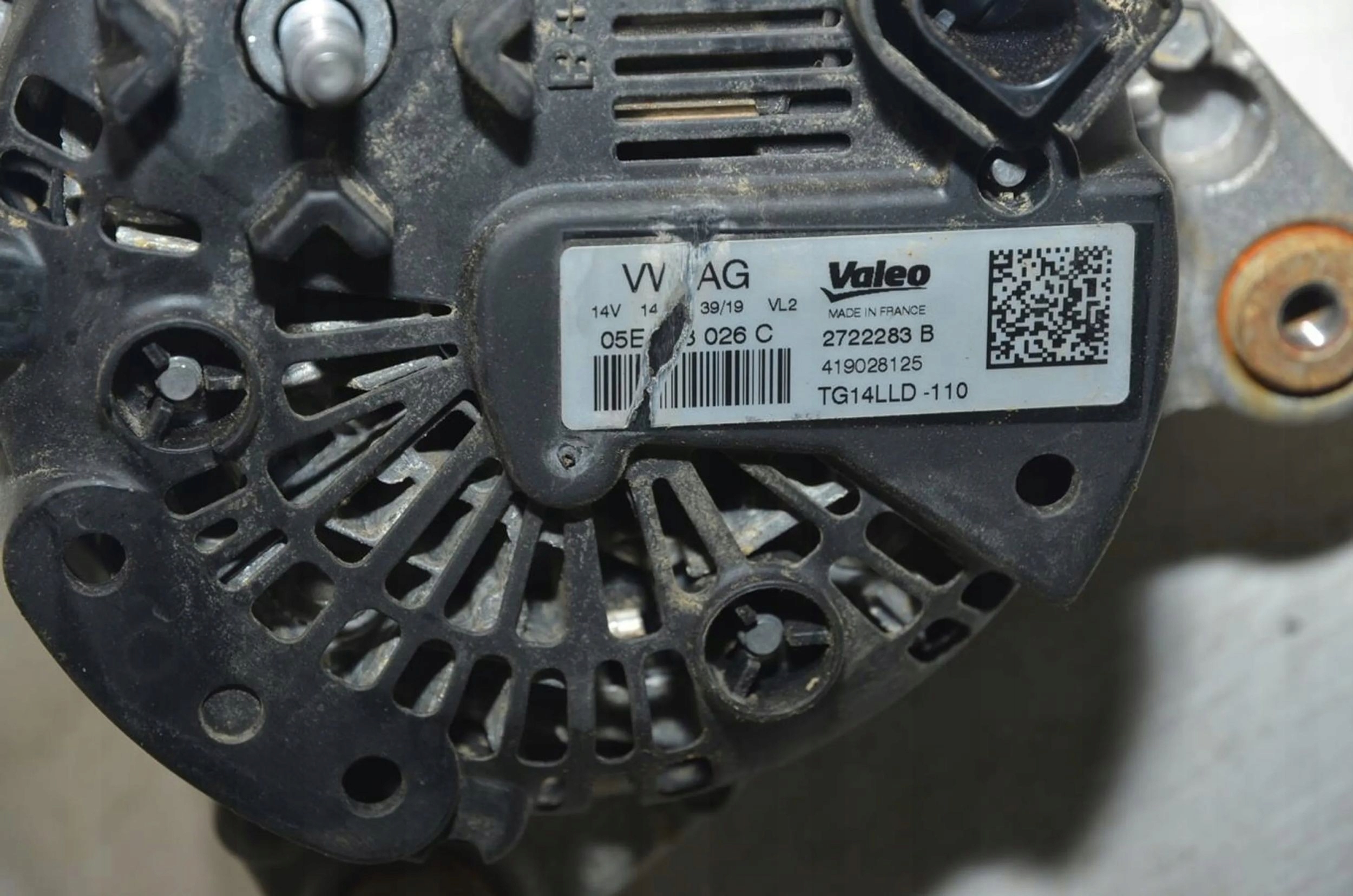 Skoda Fabia Mk3 (NJ) 2020 Alternator 1.0TSi