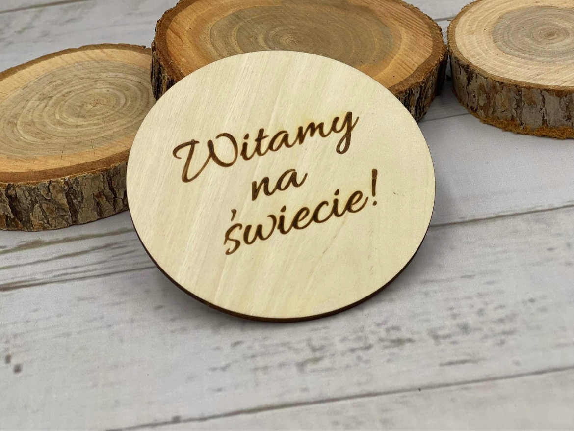 Tabliczki karty do zdjęć PIERWSZY ROK ŻYCIA Kolor beżowy