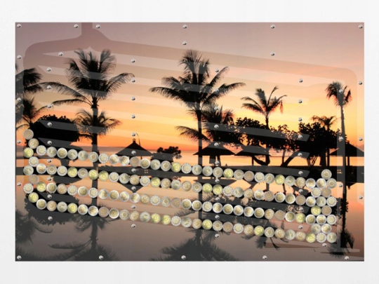 Piękny Obraz Skarbonka 2 Euro Autowypłata