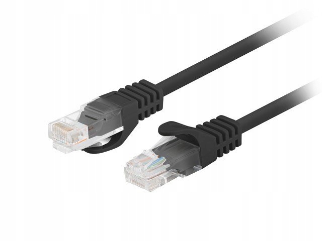 Lanberg Patchcord kat. 6 Utp 1m 10-pack fluke passed czarny