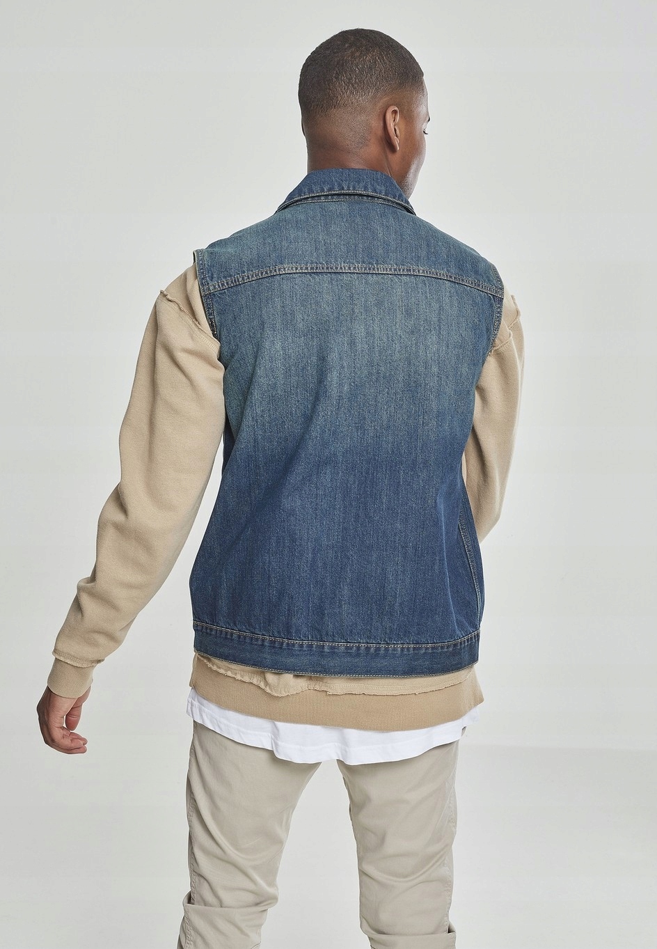 Kamizelka Jeansowa Denim Vest LightBlue Urban L Marka Urban Classics