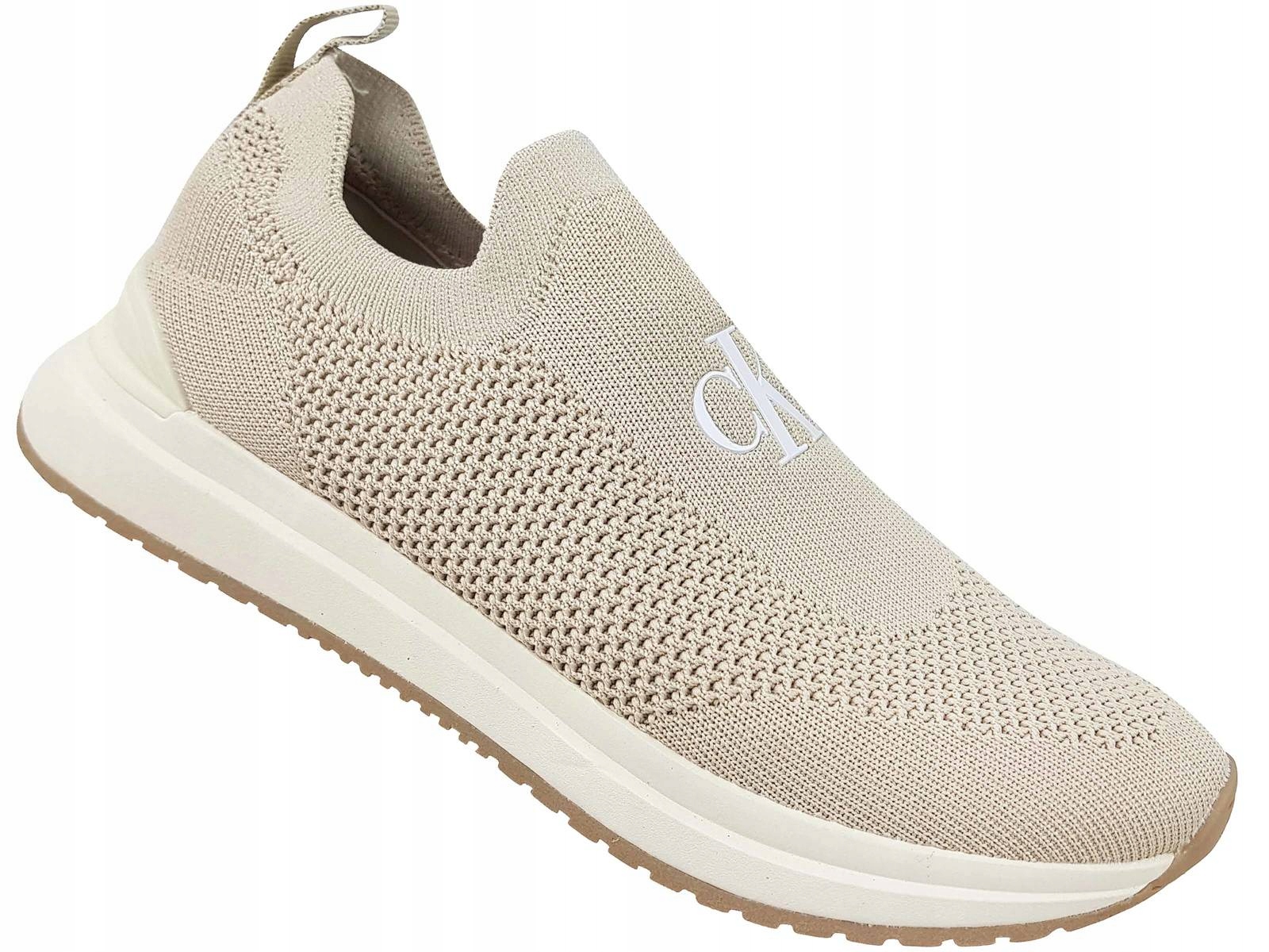 

Calvin Klein Ck Slip-on Buty Wsuwane Beżowe Wsuwki