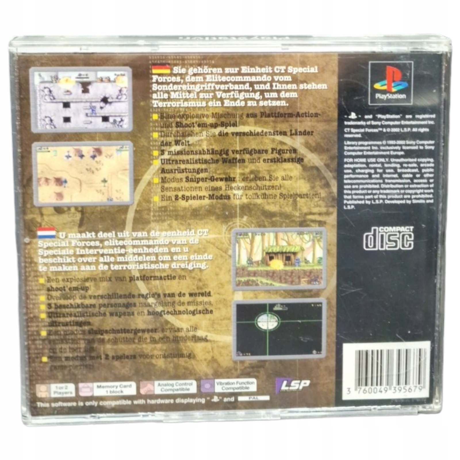 Gra CT SPECIAL FORCES Sony PlayStation (PSX,PS1,PS2,PS3) Producent Sony Interactive Entertainment