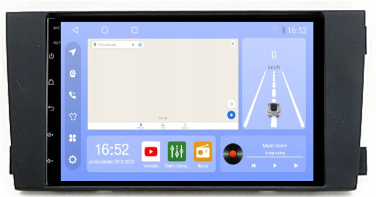Rádio 2 Din Audi A6 C5 Android Gps Rds Wifi Usb Bt 8/256GB Modem Sim