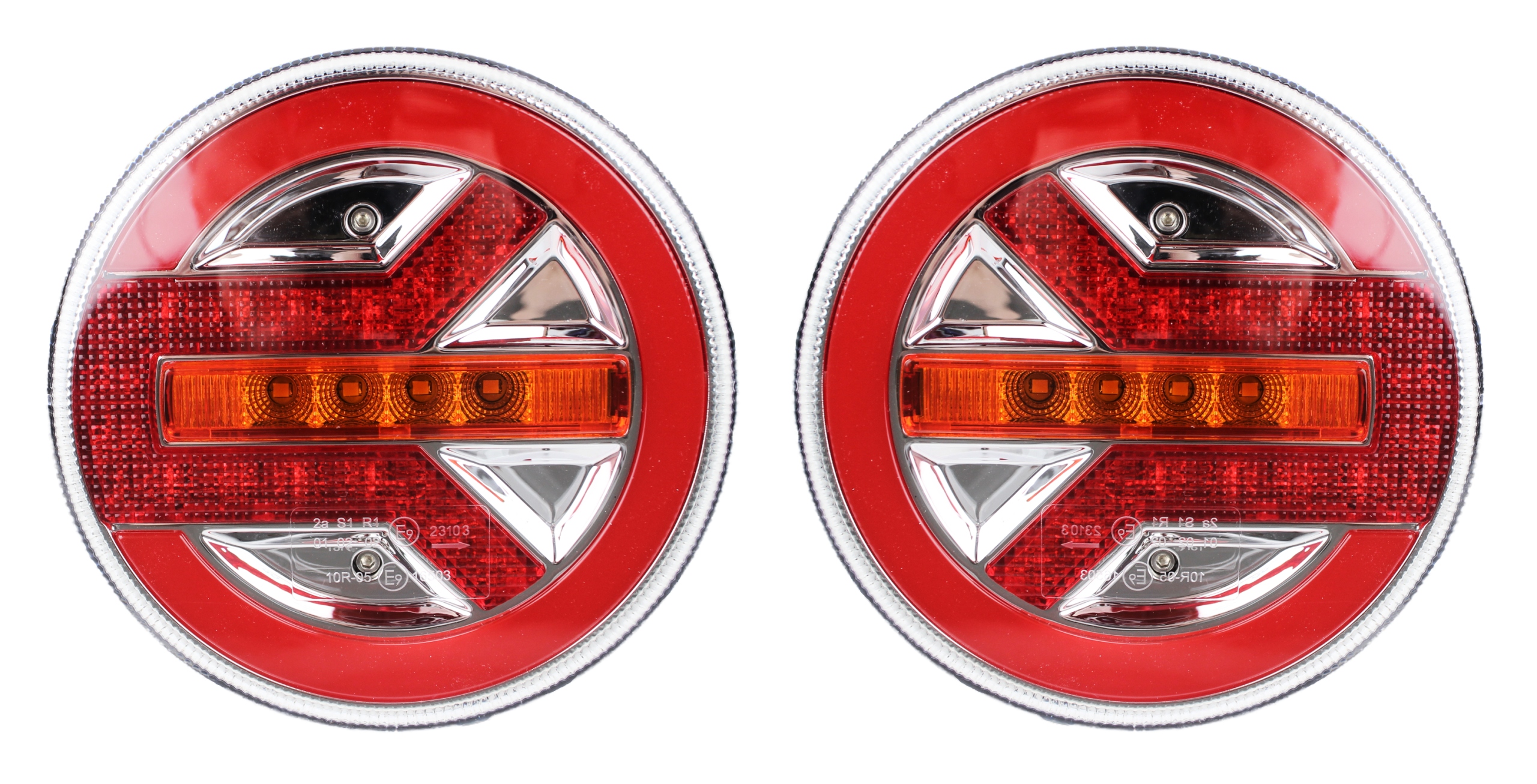 

Lampa Tylna Zespolona Led 12V 24V Okrągła Komplet