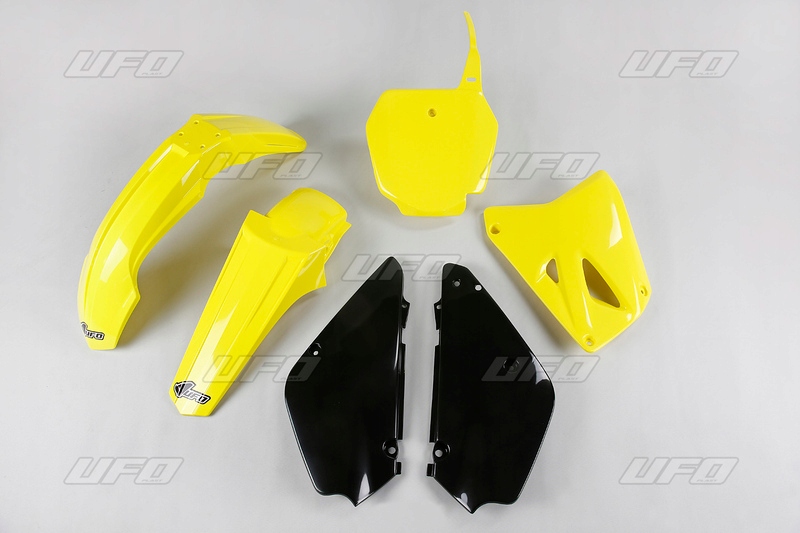 Ufo Restyled Plastic Kit Oem Color (2017) Žltočierna Suzuki RM85 SUKIT405K@