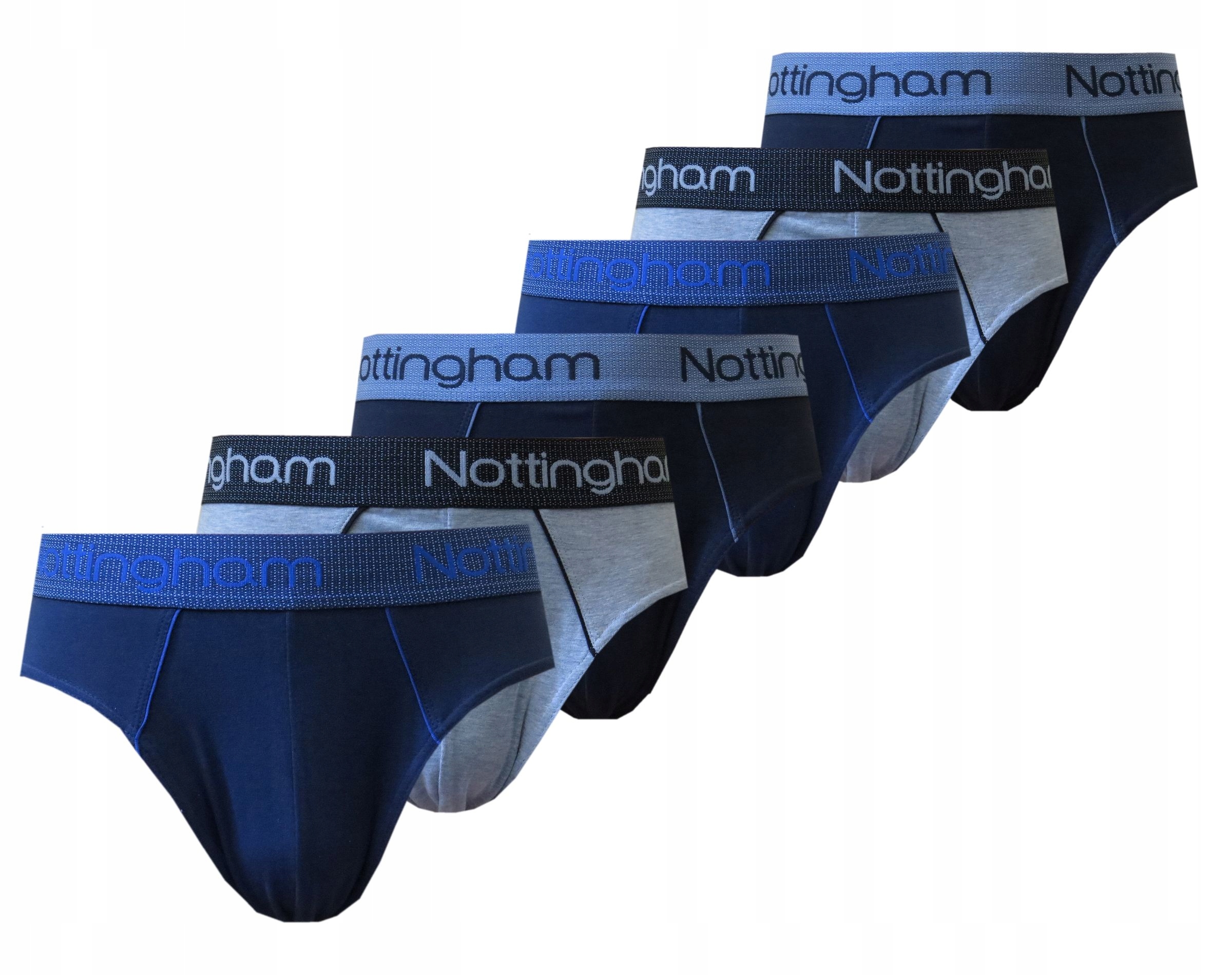

6szt Slipy męskie Nottingham bawełna mix Box L