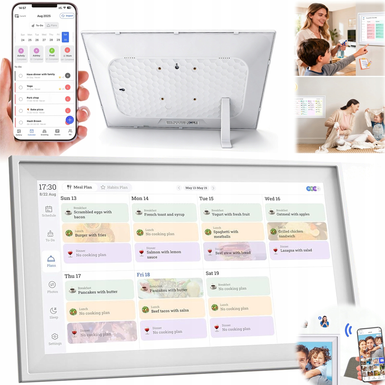 Rámeček Na Fotky Frameo Wi-Fi 15,6" Ips Dotykový Digitální Fotorámeček 32GB Hd