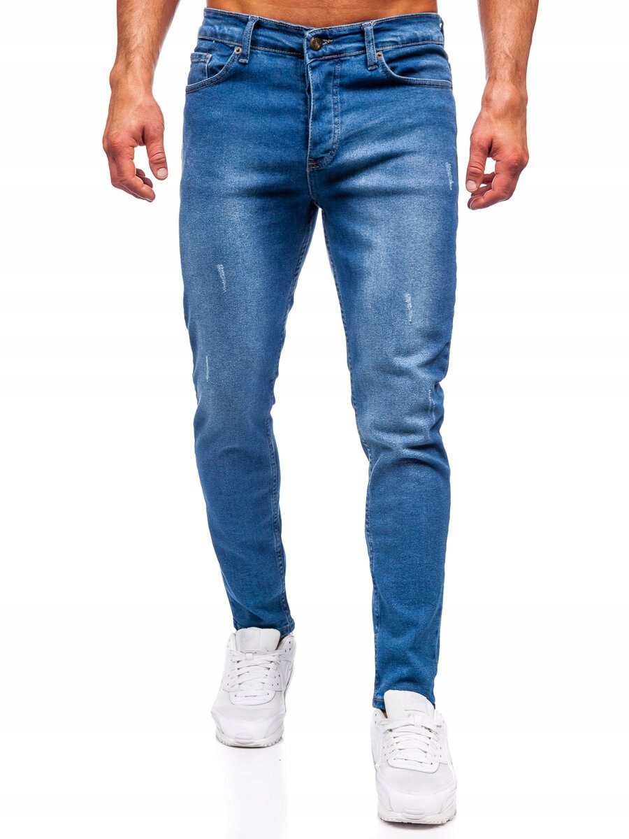 Pánské Džínové Kalhoty Slim Fit Tmavě Modré 6458 DENLEY_31/M