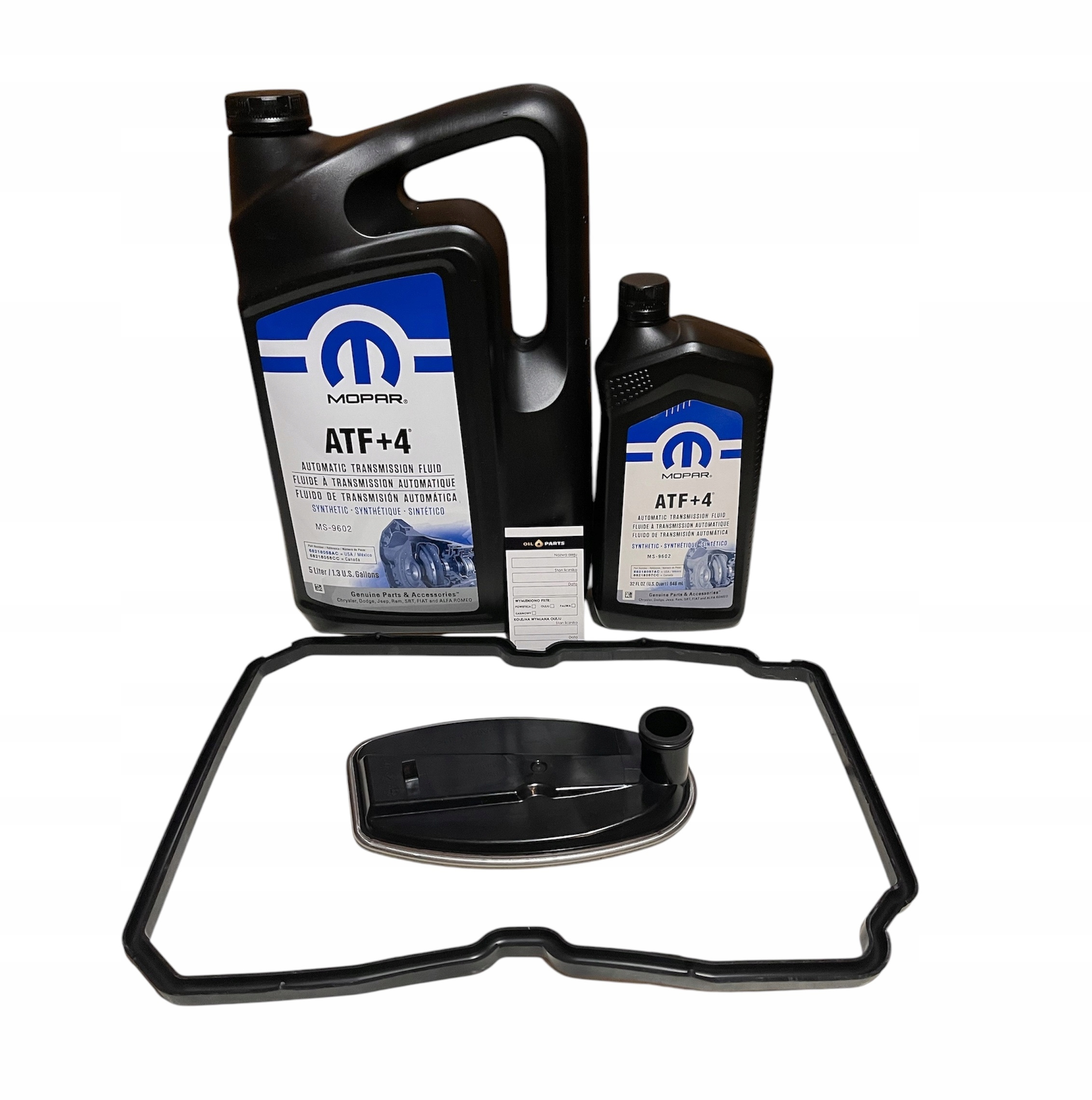 Olej Mopar ATF+4 6 Qt Filtr NAG1 Dodge Challenger Charger