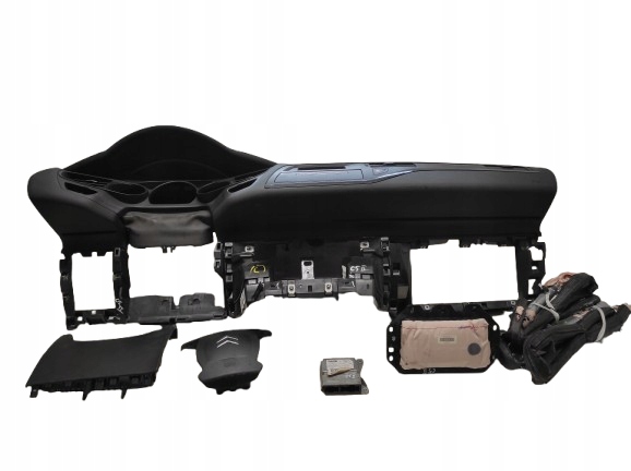 CITROEN C5 2 II X7 08- DESKA KONSOLA PODUSZKI KURTYNY MODUŁ 9665266080