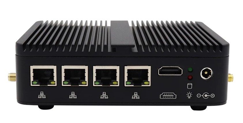 Mini PC Intel Atom 4x LAN RS232 VPN Ruter b/w IoT Kod producenta EG-M4-J4125L4