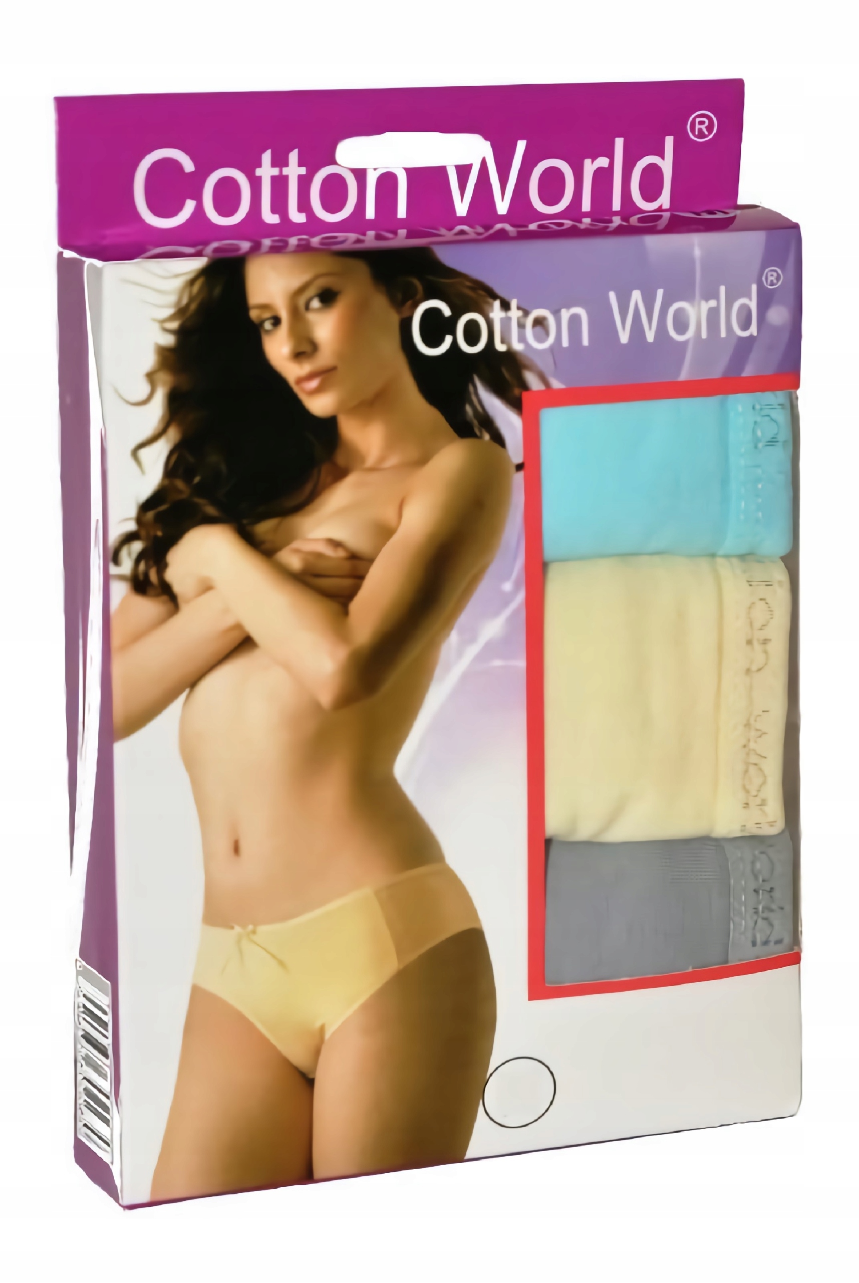 

3 X Majtki damskie Bawełniane Cotton World r: XL