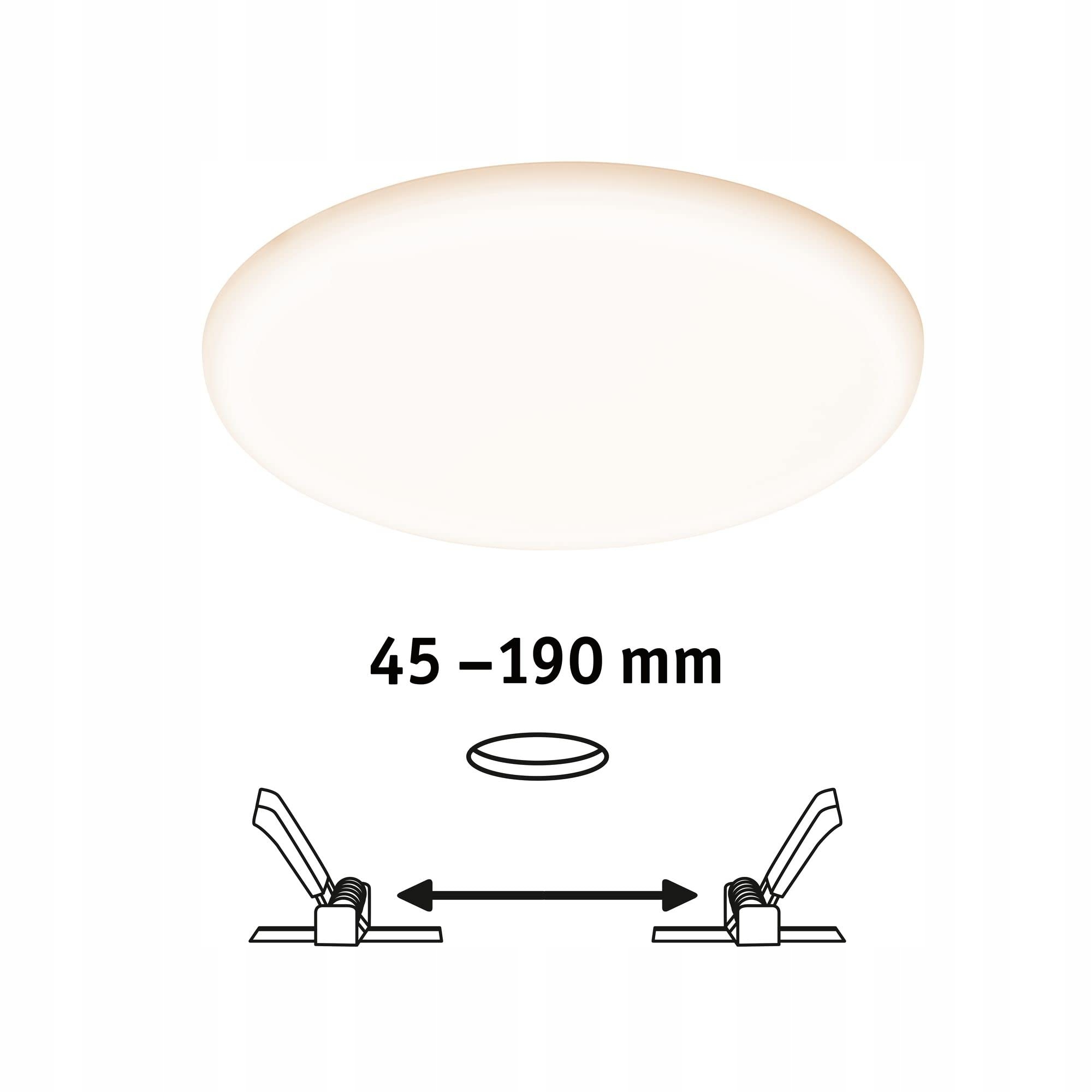 Paulmann 93064 panel LED, oprawa wpuszczana Veluna
