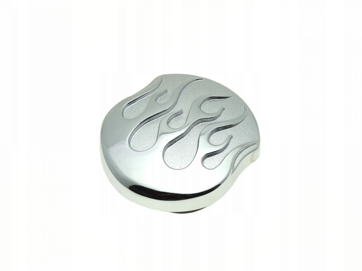 MT439-01 - КРИШКА ПАЛИВНОГО БАКА HARLEY ПОЛУМ'Я ХРОМ