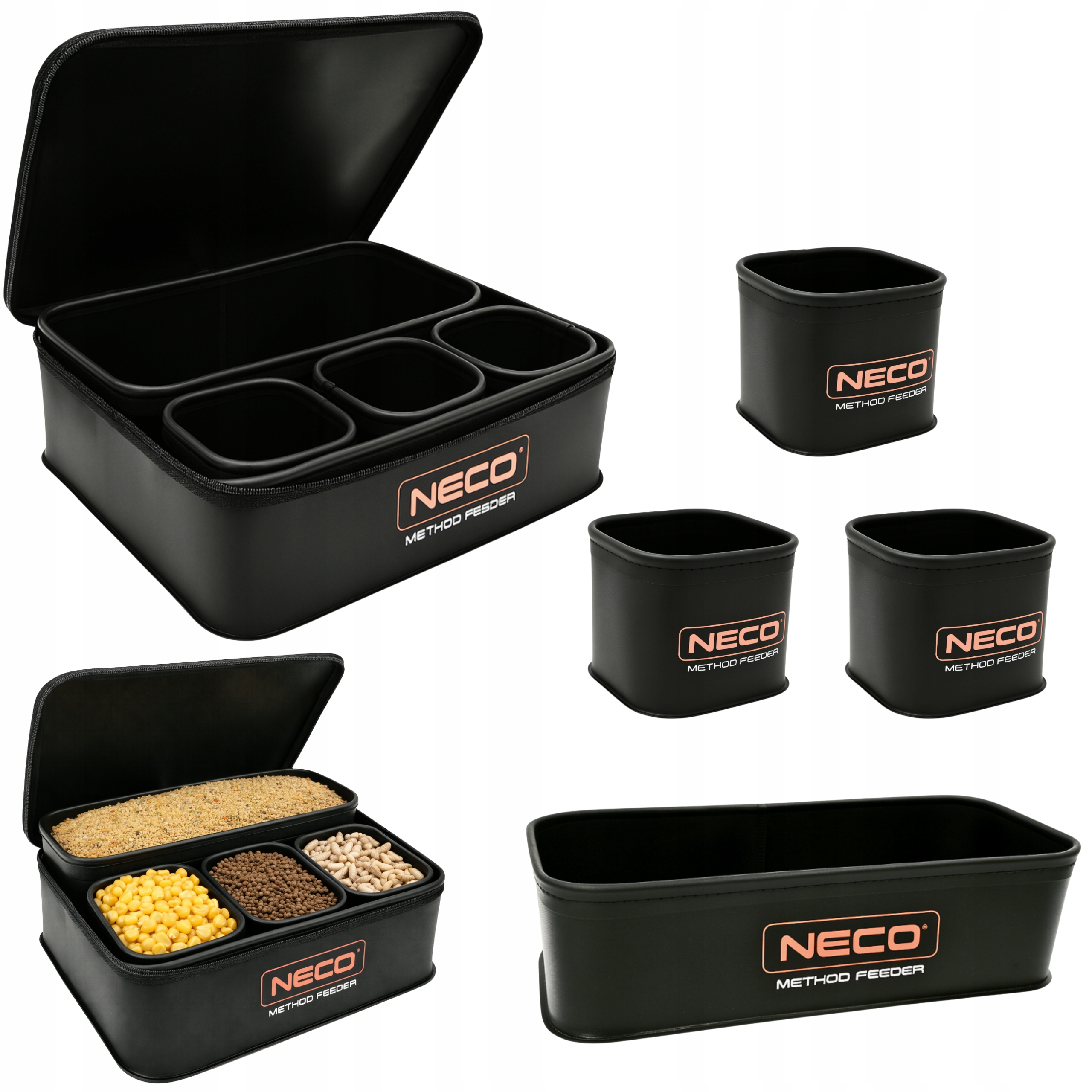 Pojemniki Eva Neco do Method Feeder 5szt Wodoodporne Zamykane
