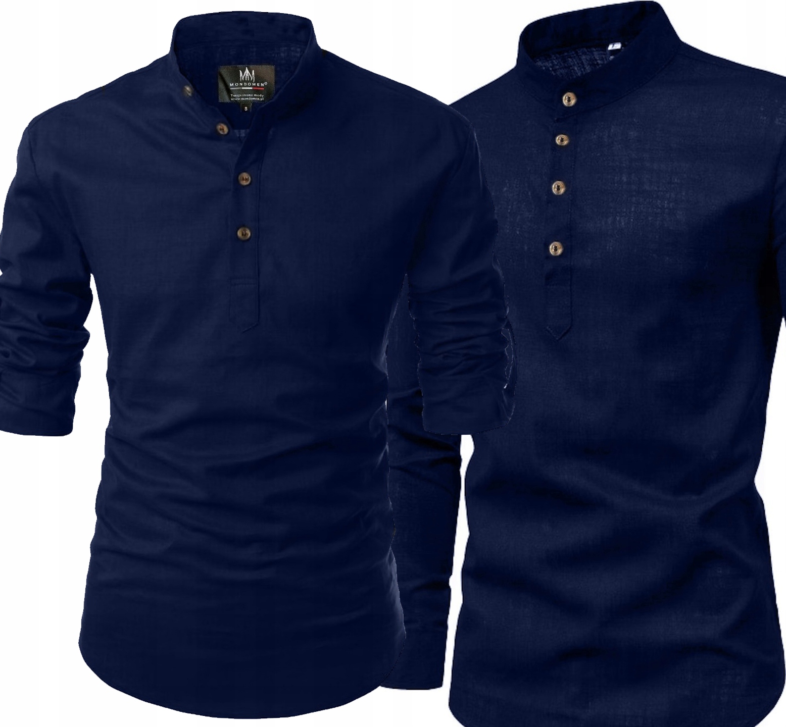 Pánská košile Stojka Casual Denní Lněná Len