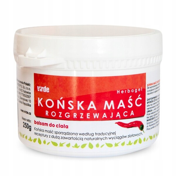 

Końska Maść Rozgrzewająca 250ml Virde