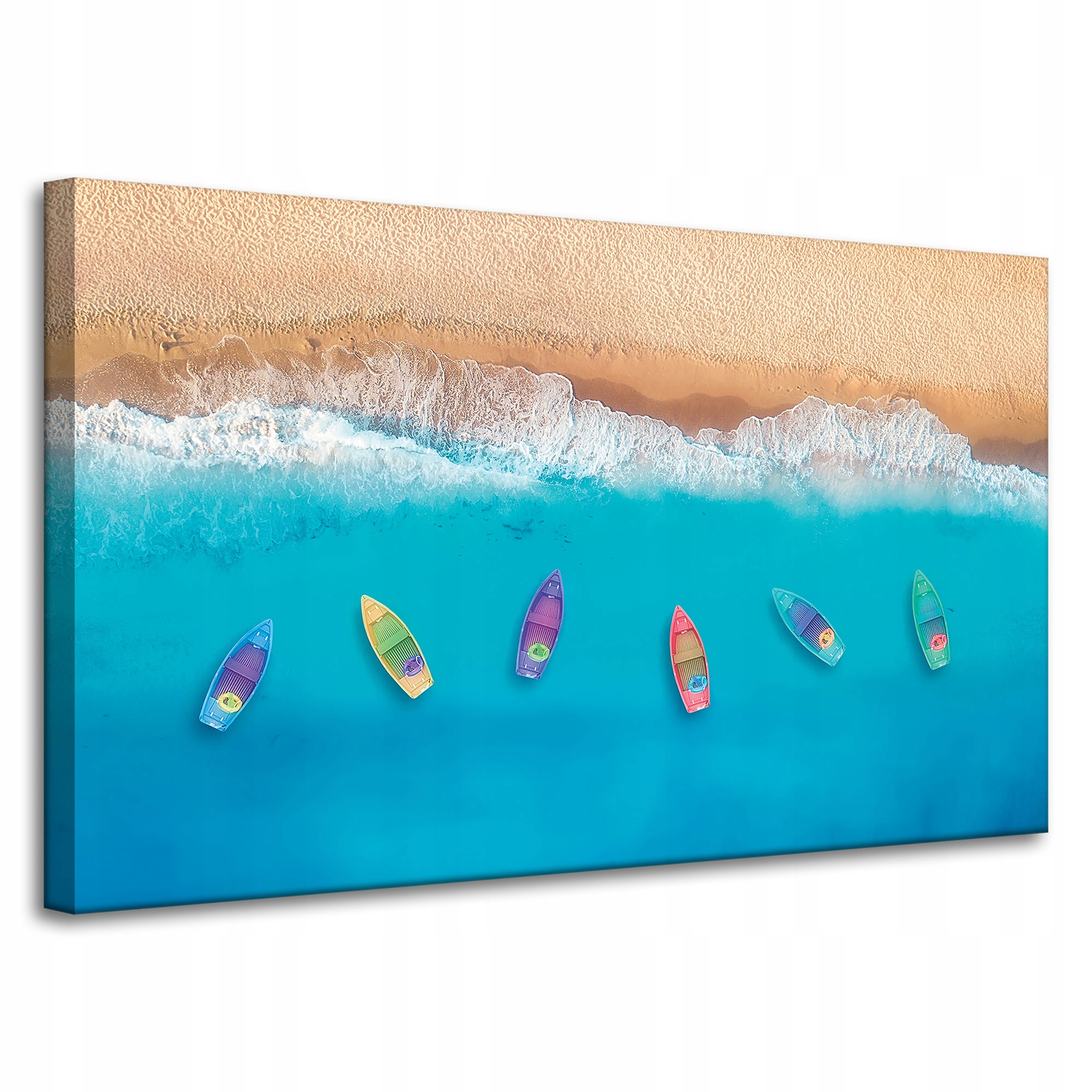Obraz na plátně Lodě na břehu písku Voda 100x60 cm