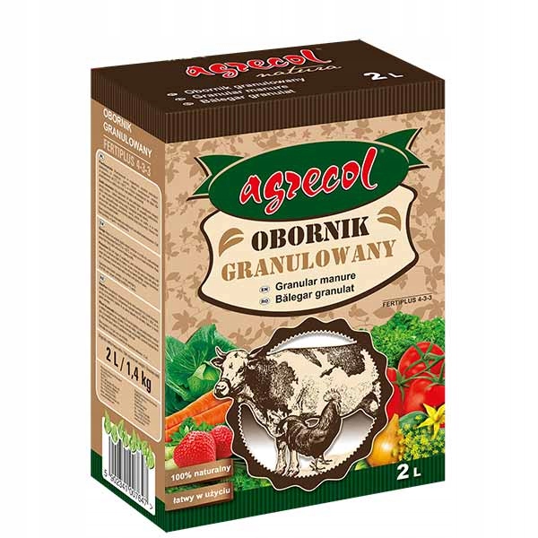 

Nawóz organiczny obornik granulowany 2L Agrecol