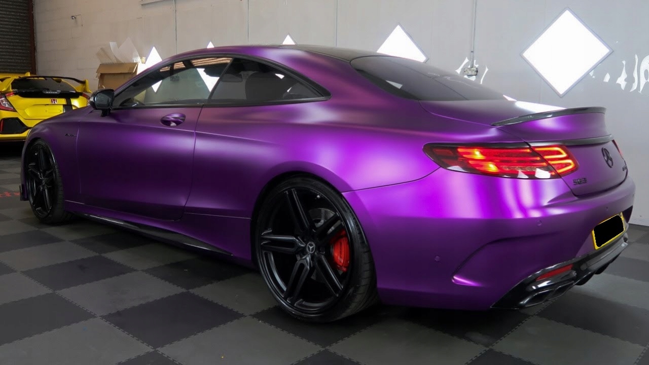 FOLIA FIOLETOWA SATYNA 20m*152cm FIOLET PERŁA CHROM MAT SAMOCHODOWA OKLEINA Kolor fioletowy