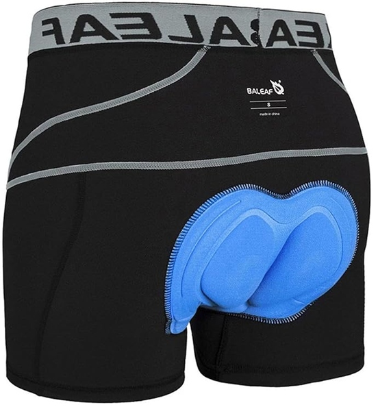 Męskie spodenki kolarskie Baleaf 5-warstwowa wkładka kompresyjna Szare L
