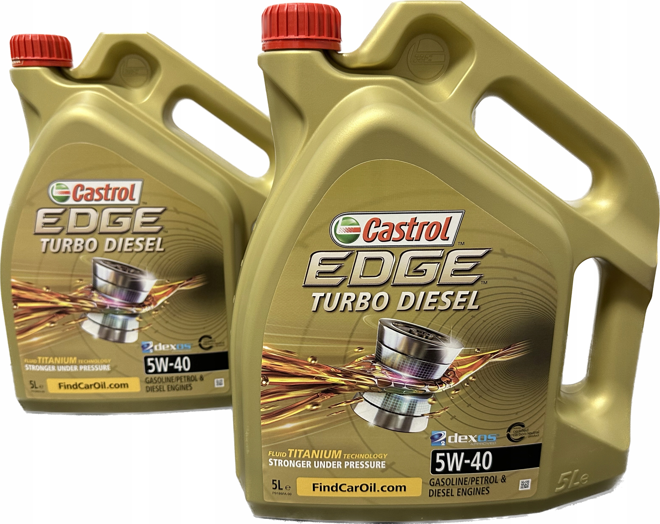 2X CASTROL 5W40 5L. EDGE TURBO DIESEL