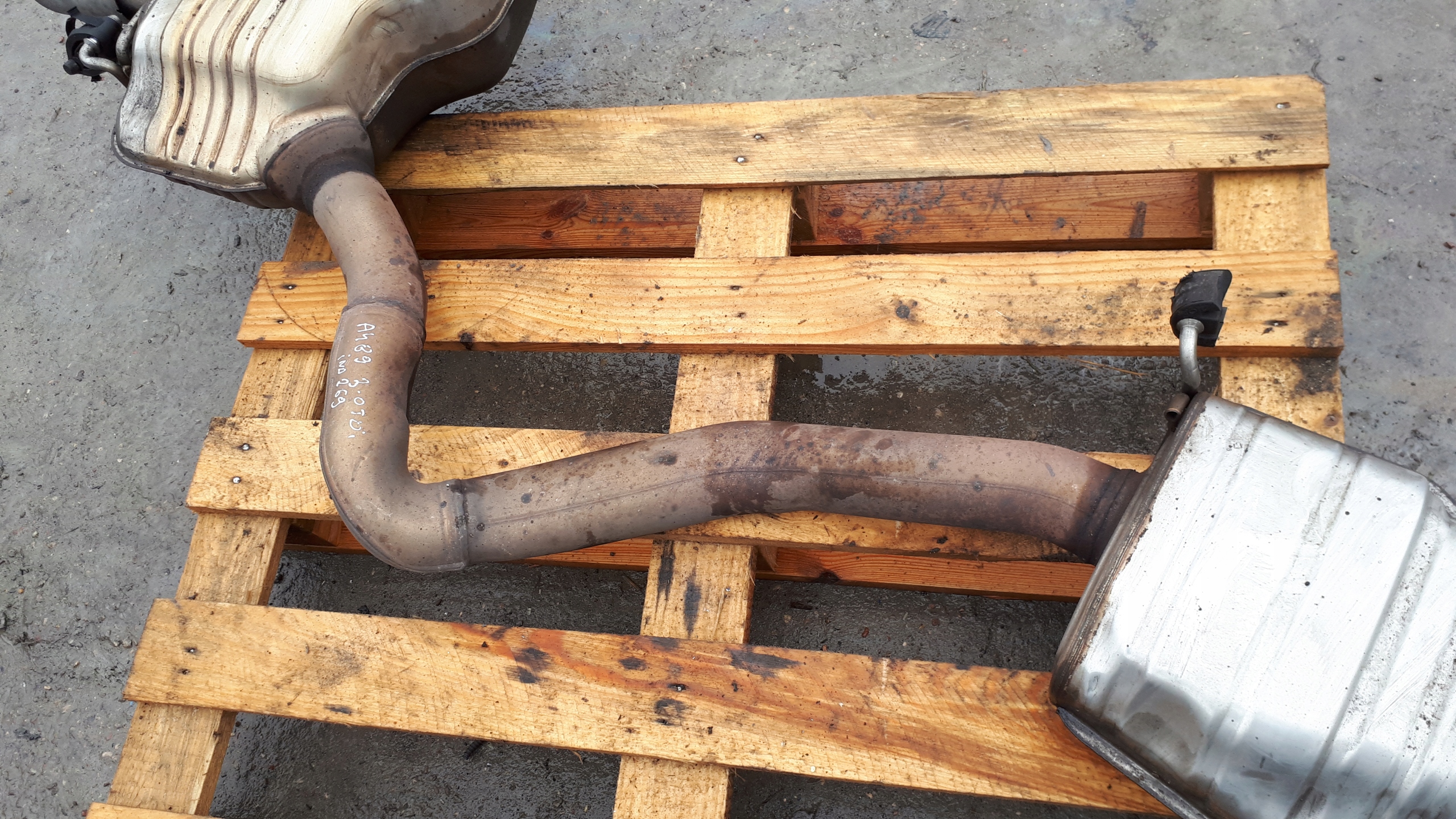 A4 B9 8W muffler, exhaust 3.0 TDI 8W0253411L
