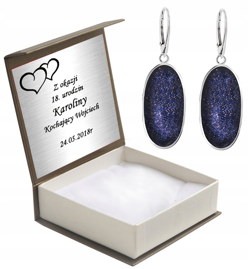 

Kolczyki Wiszące Z Nocą Kairu Angielski.zap+grawer