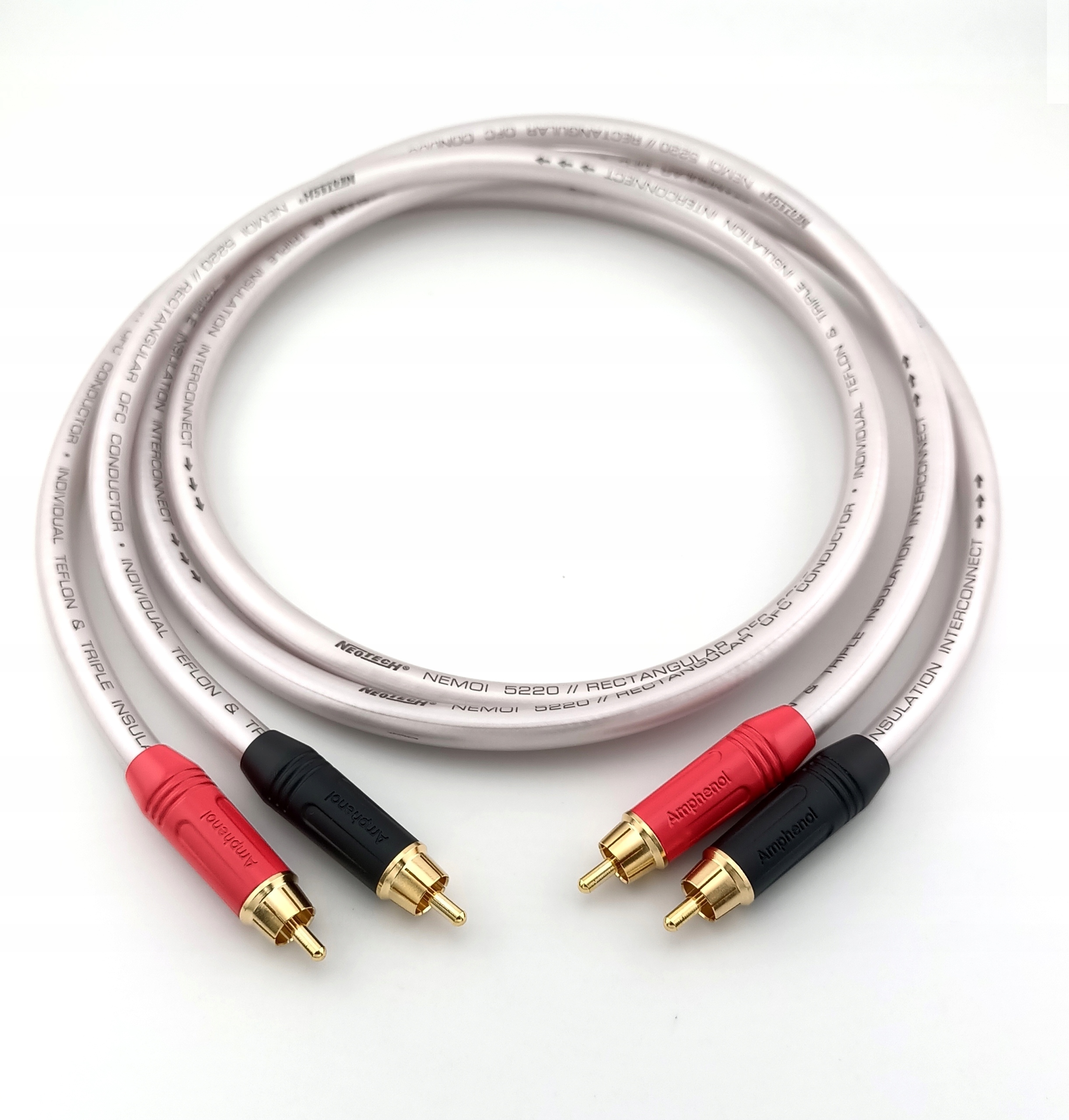 Kábel Interkonekt Rca Rca Neotech NEMOI-5220, ručne vyrobený, 40 cm, pár