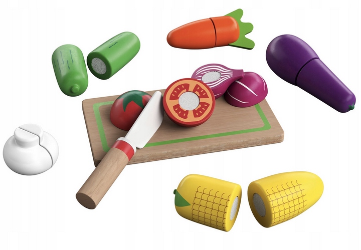 WARZYWA DLA DZIECI DREWNIANY ZESTAW DO ZABAWY
