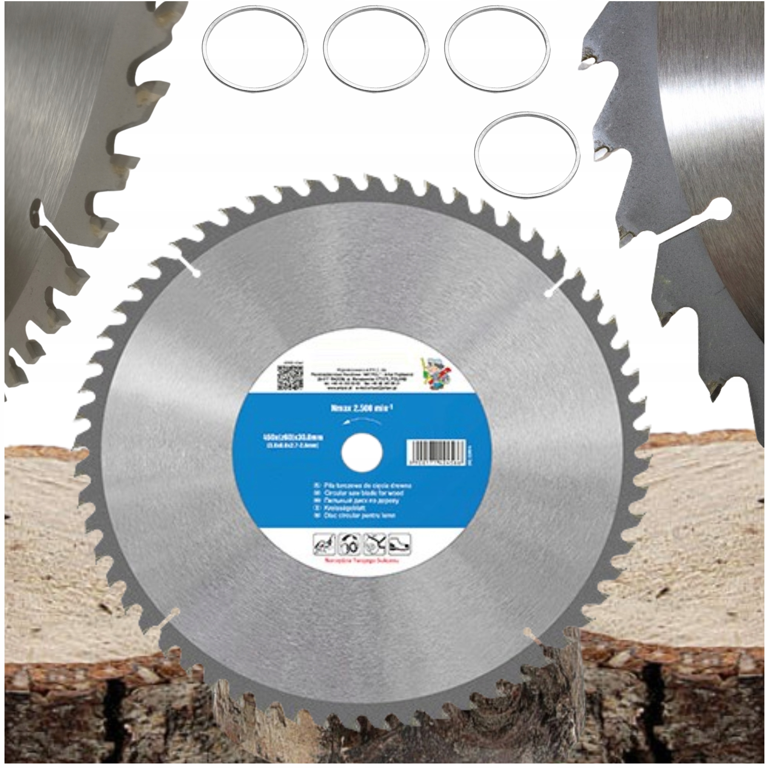 Kotoučová Pila Na Řezání Dřeva 450x30,0 mm Widia 60 Zubů