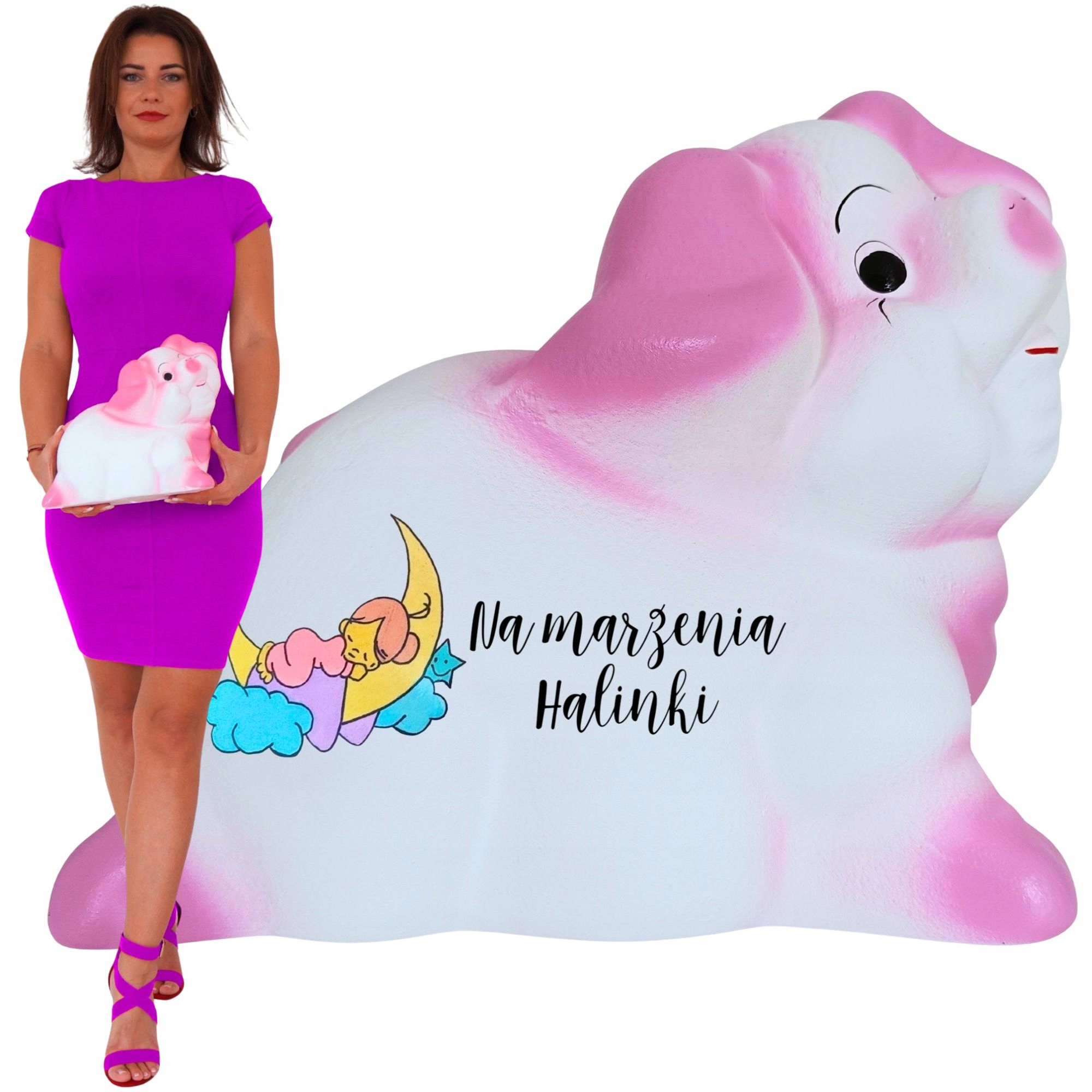 Personalizovaná pokladnička S Jménem a grafikou Tvůj Text velká XXL keramická