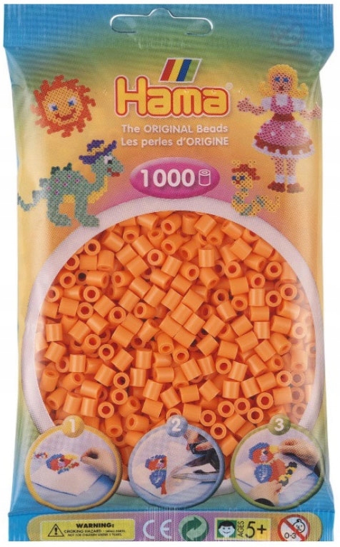 

Koraliki 1000 szt morelowe Hama MIDI 79